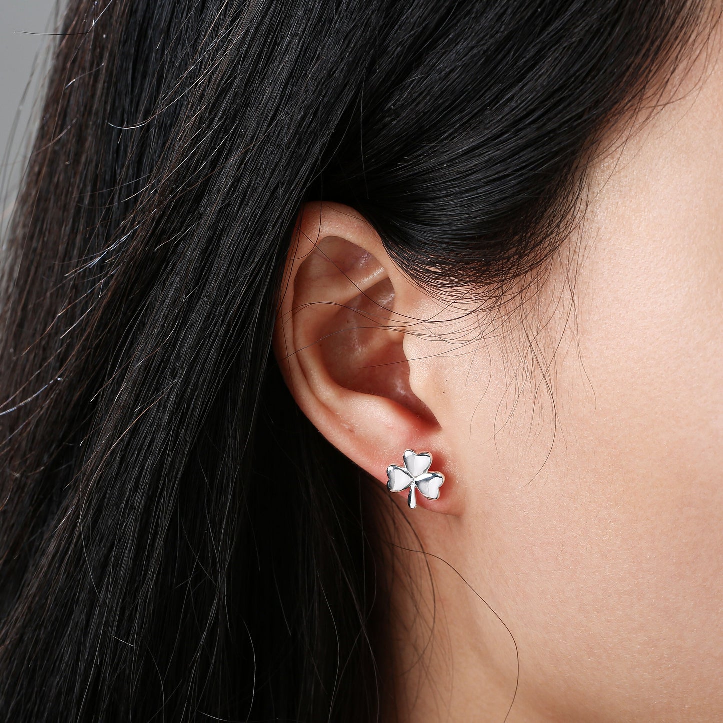 Grá Collection Silver Plated Shamrock Earrings