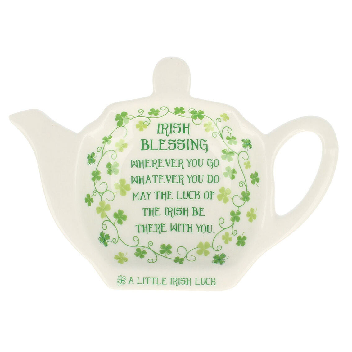 Tea Bag Holder Clover Irish Blessing