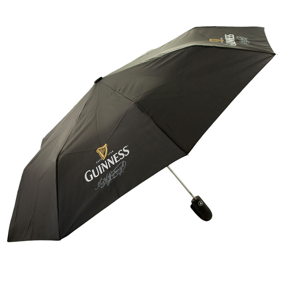 Black Guinness Embossed Umbrella 100cm Diameter