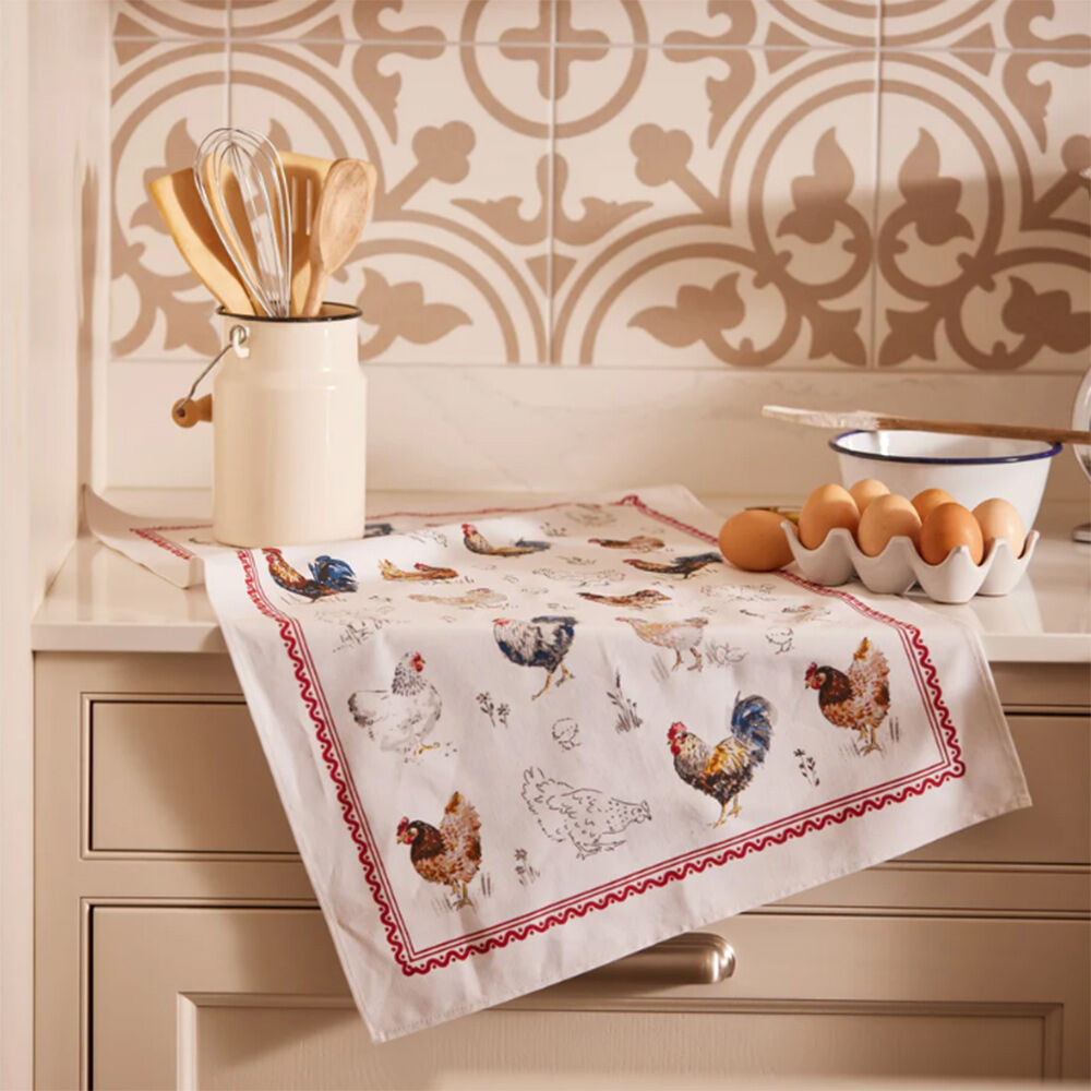 Ulster Weavers Farm Birds Tea Towel