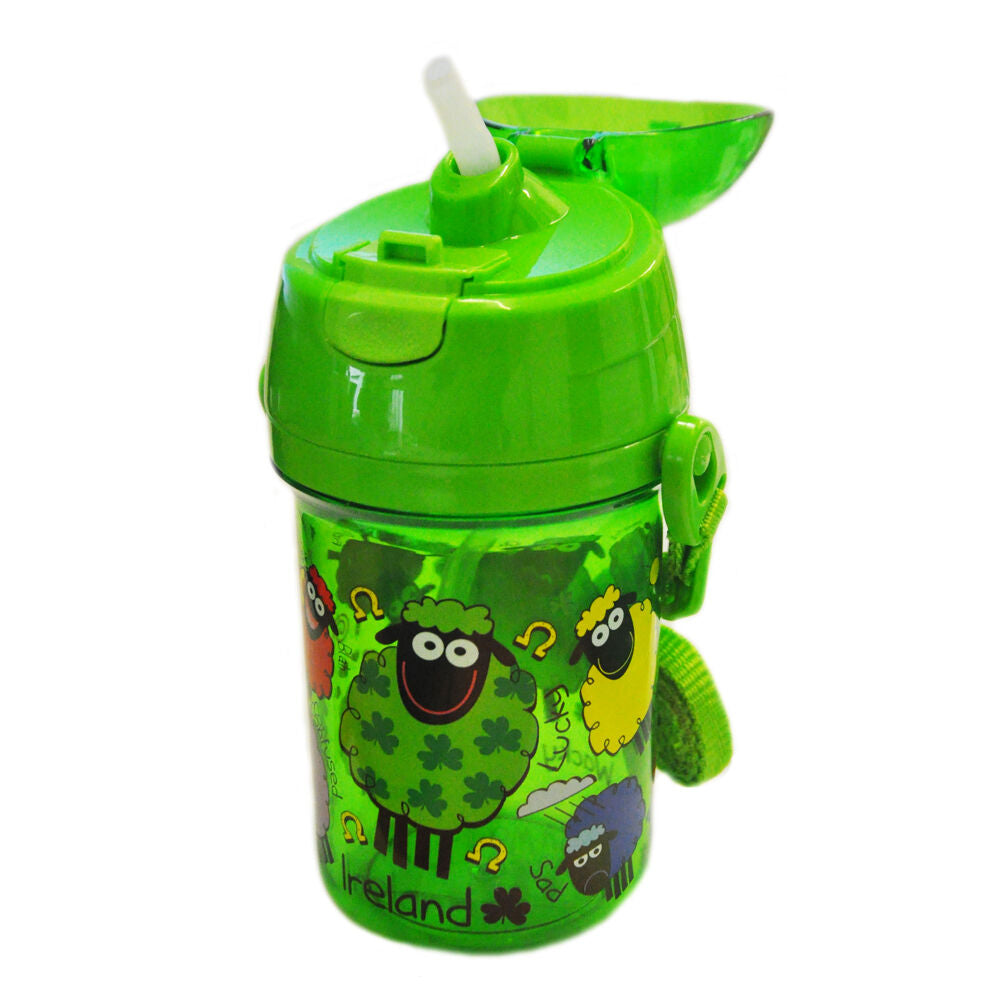 Wacky Woolies Beaker With Pop Up Lid & Adjustable Strap