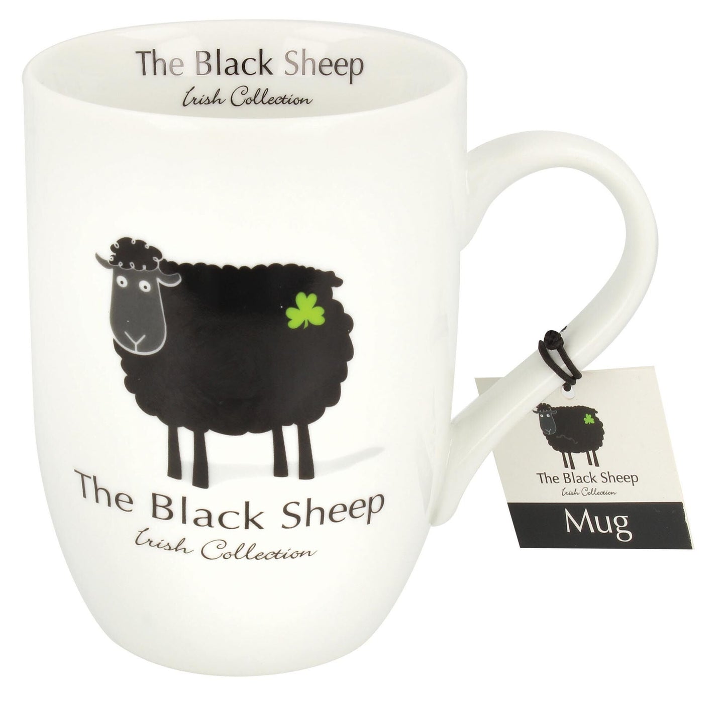 Ceramic Mug With Black Sheep Print