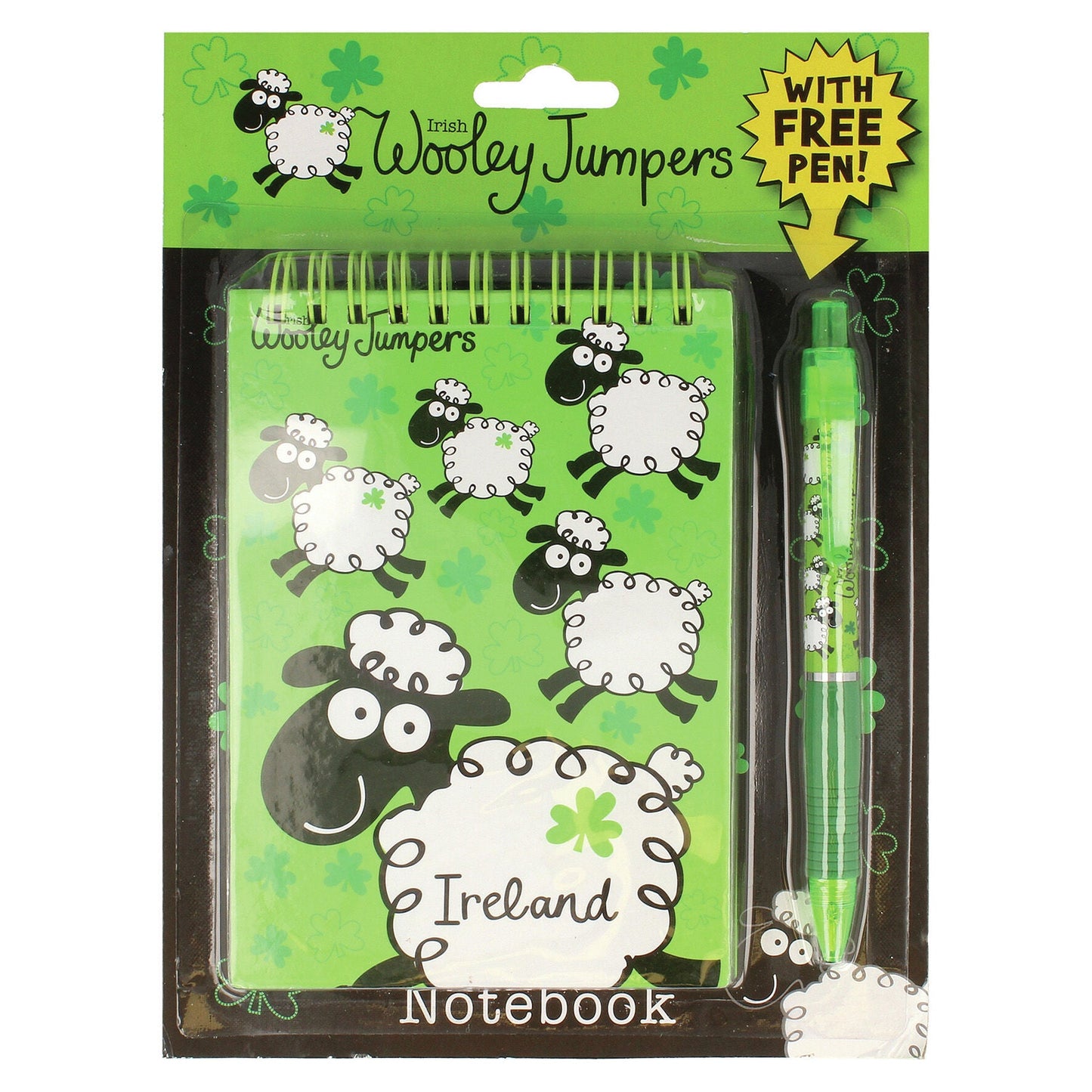 Wooley Sweater Sheep Ireland Designed Notebook Comes With Free Pen