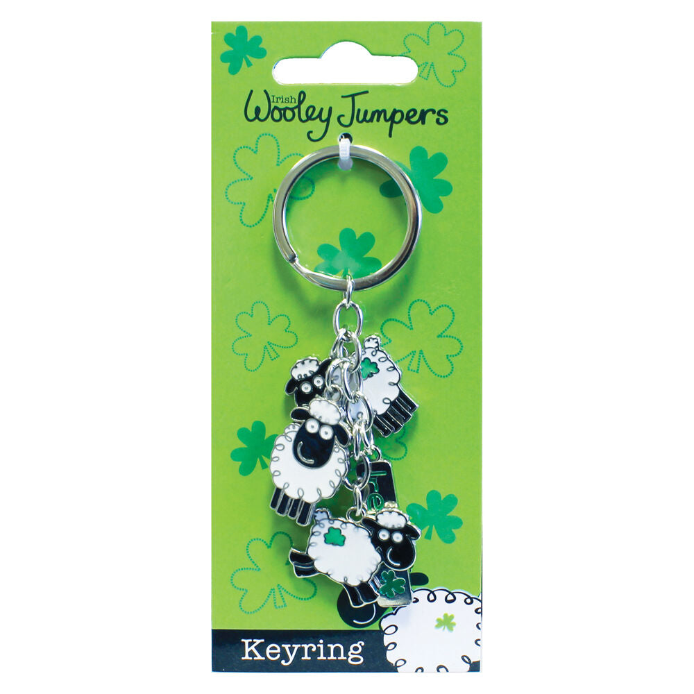 Sheep Charm Keyring Wooley Sweater