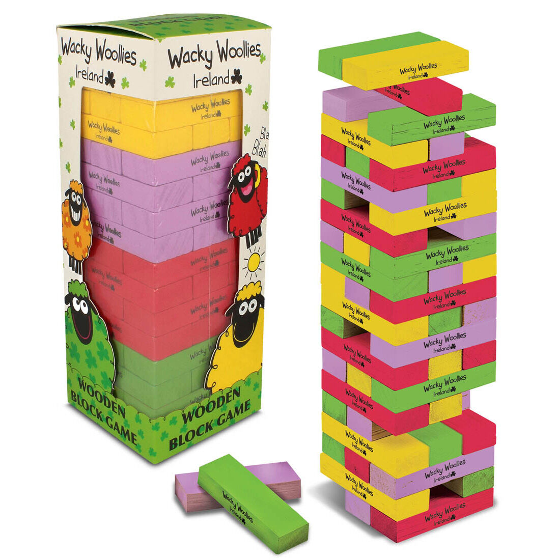Wacky Woolies Multied Wooden Block Game