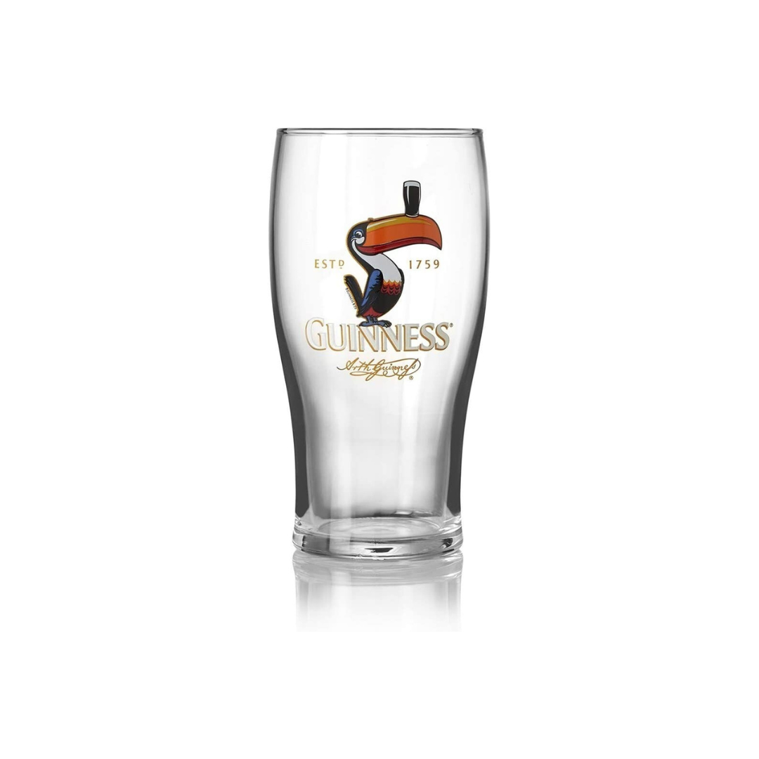 Guinness Miniature Toucan Pint Glass 2 Pack