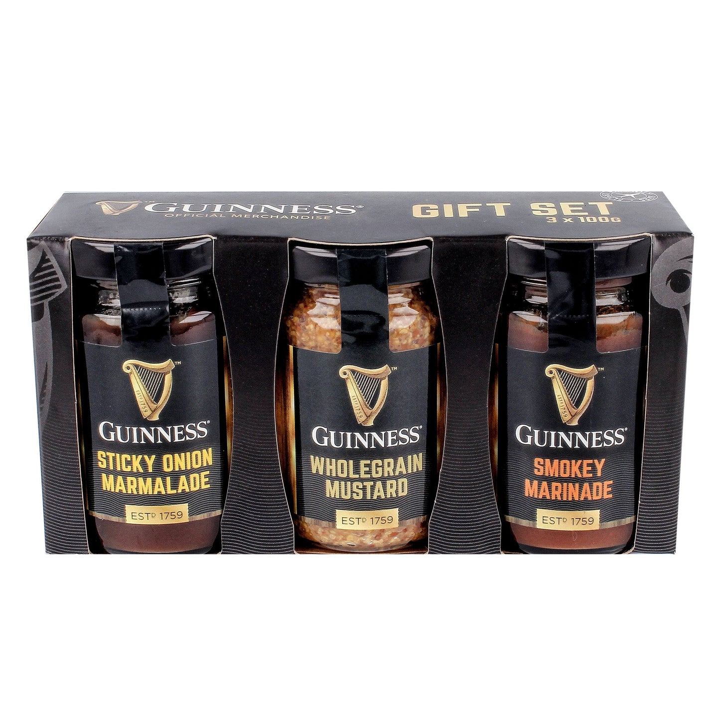 Guinness Onion Marmalade & Mustard Chutney 3-pack