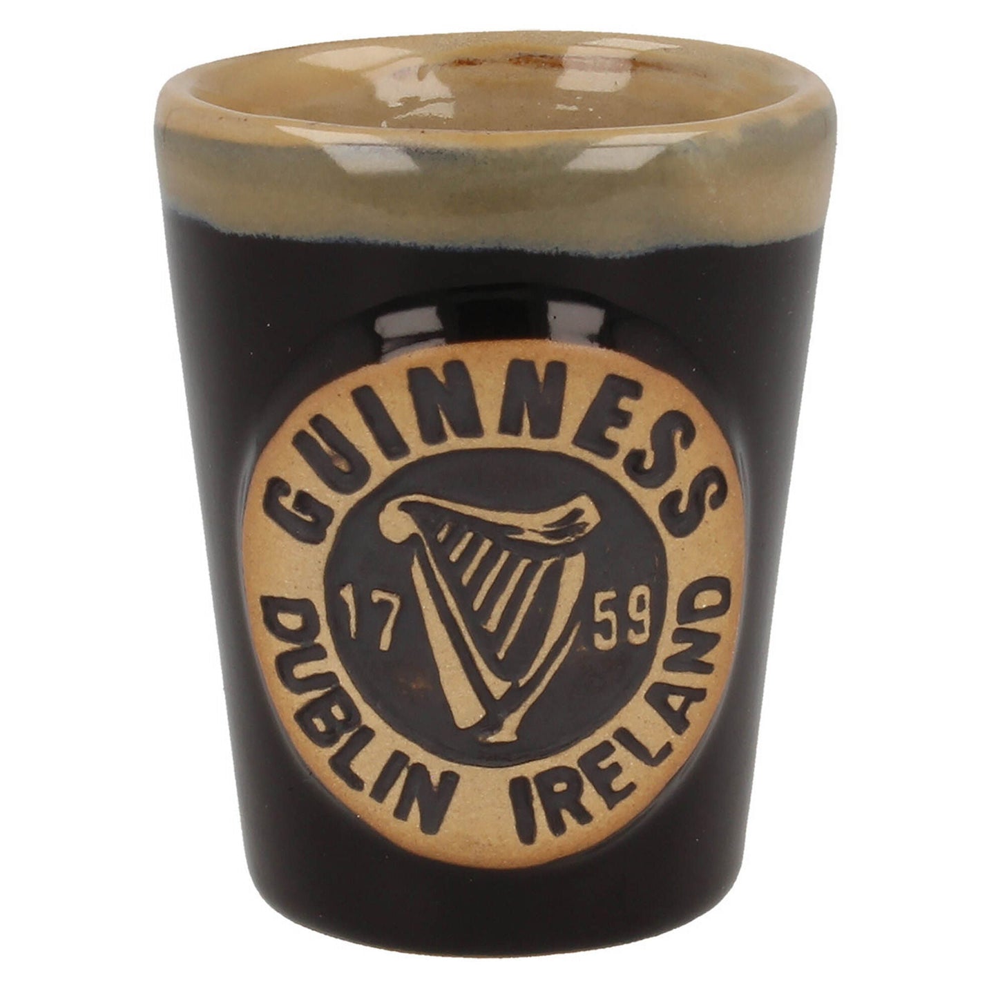 Guinness Harp Pottery Shot Measure