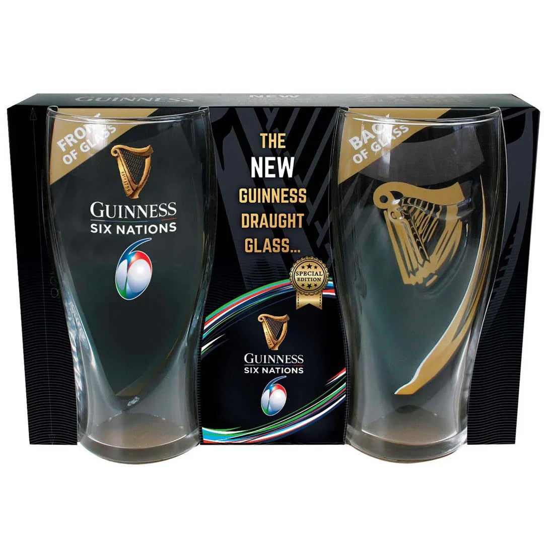 Guinness Six Nations Two-pack Pint Glasses