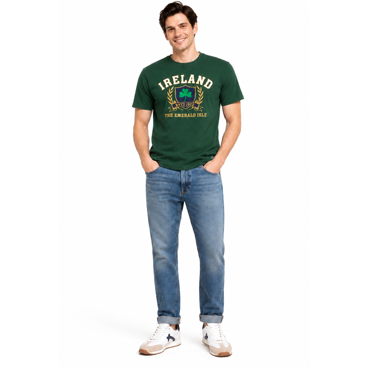 Ireland Celtic Lucky Forest Green Unisex T-Shirt