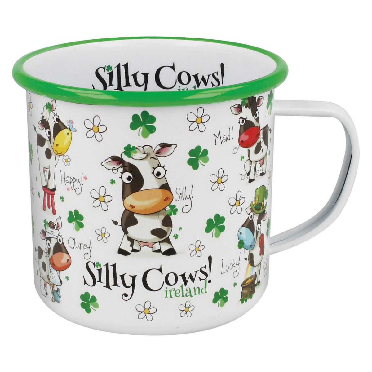 Silly Cows Enamel Mug