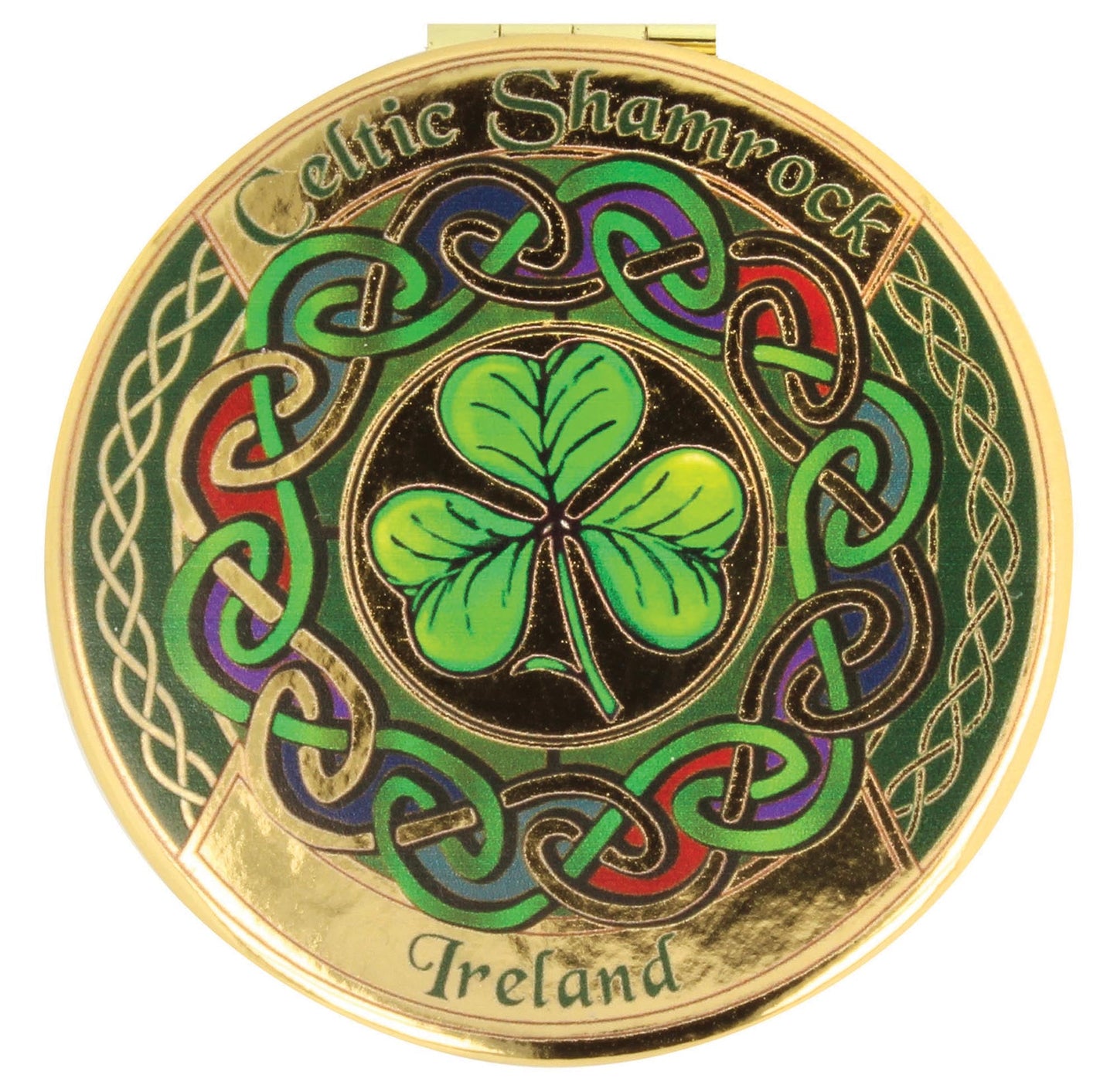 Celtic Shamrock Compact Mirror