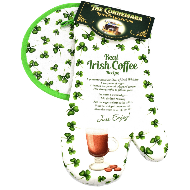 Irish Coffee Mitts & Pot Holder