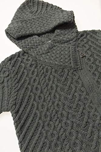 Women's Cable Knit Comfortable Side Zip Hoodie