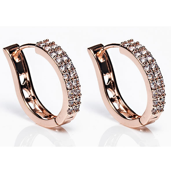 Rose Gold Hoop Earrings