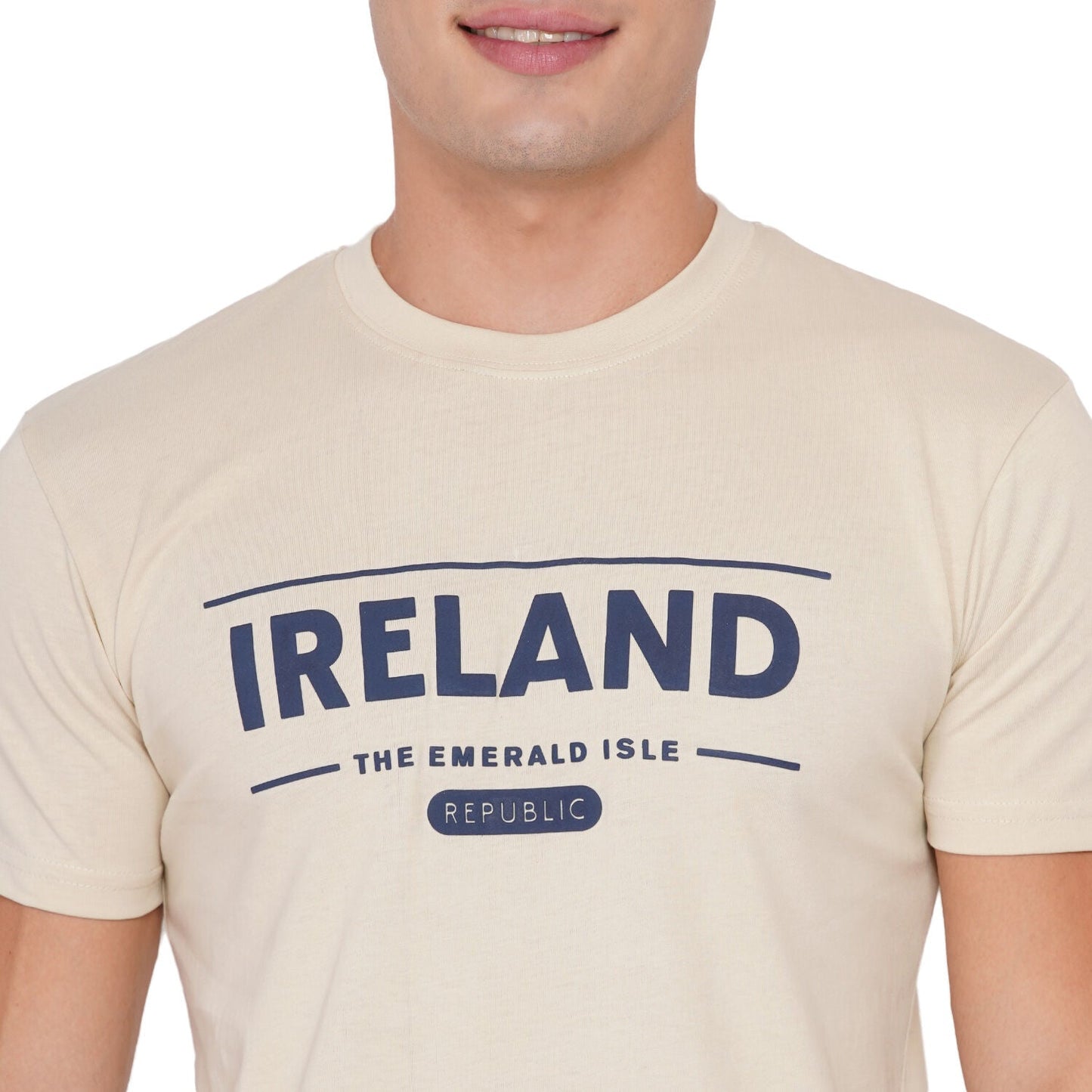 Unisex Ireland Emerald Isle T-Shirt Beige