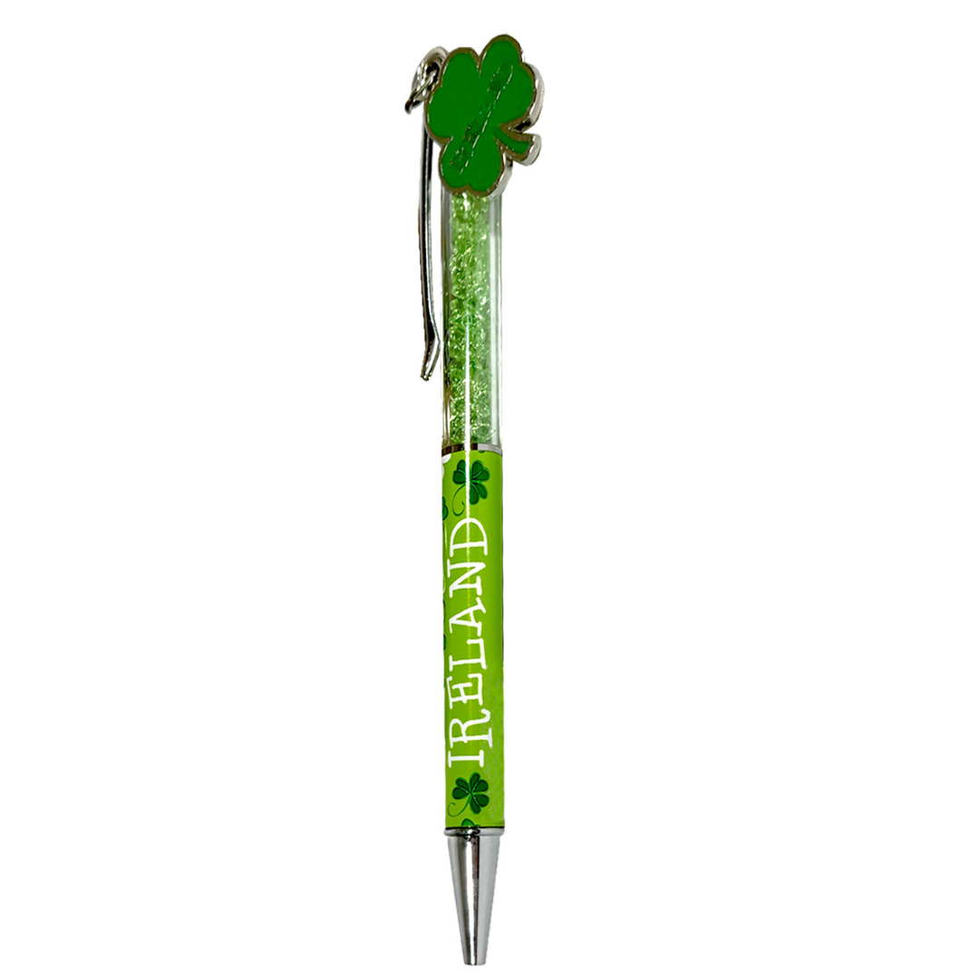 Crystal Shamrock Ball Point Pen