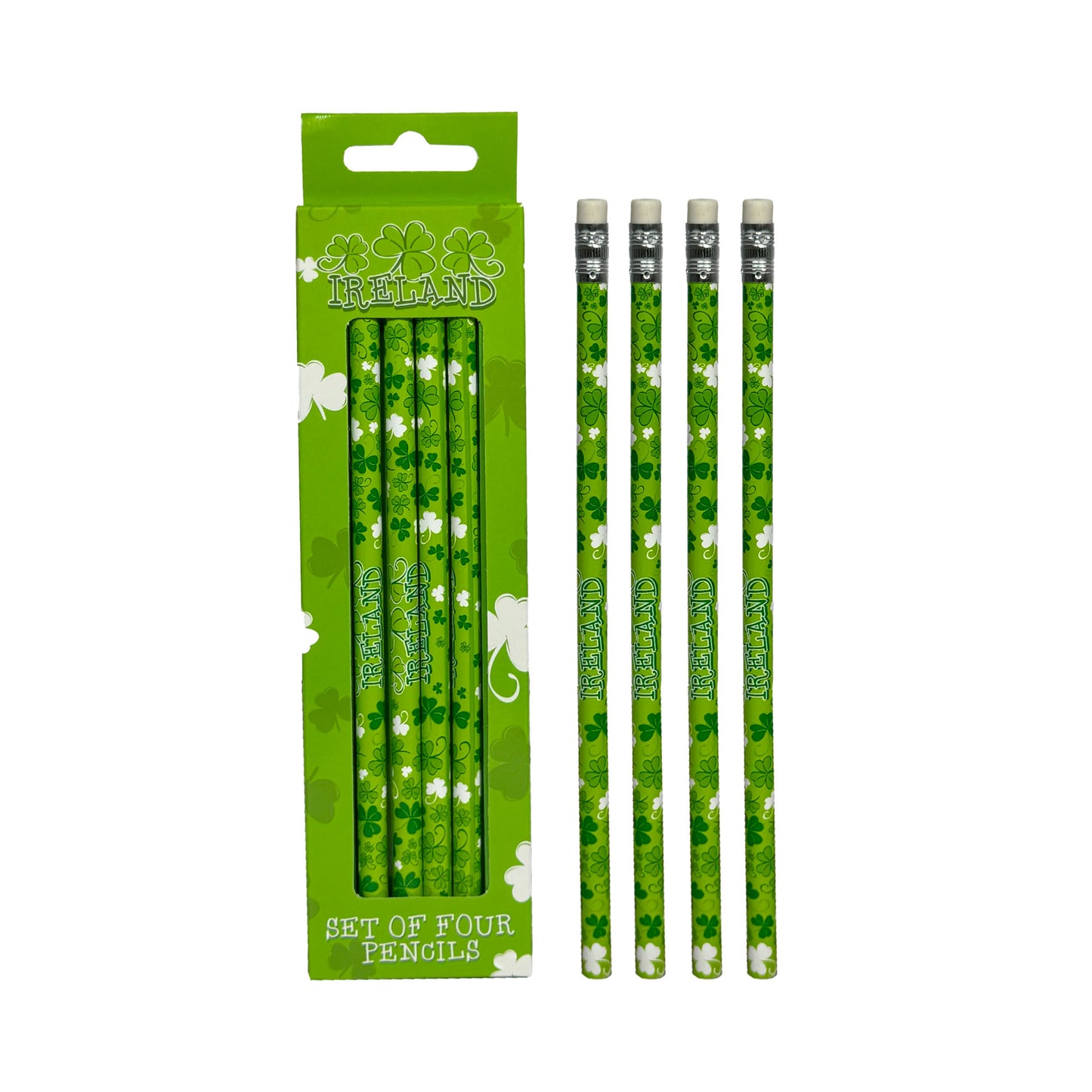 Shamrock Ireland Pencils in Set of 4