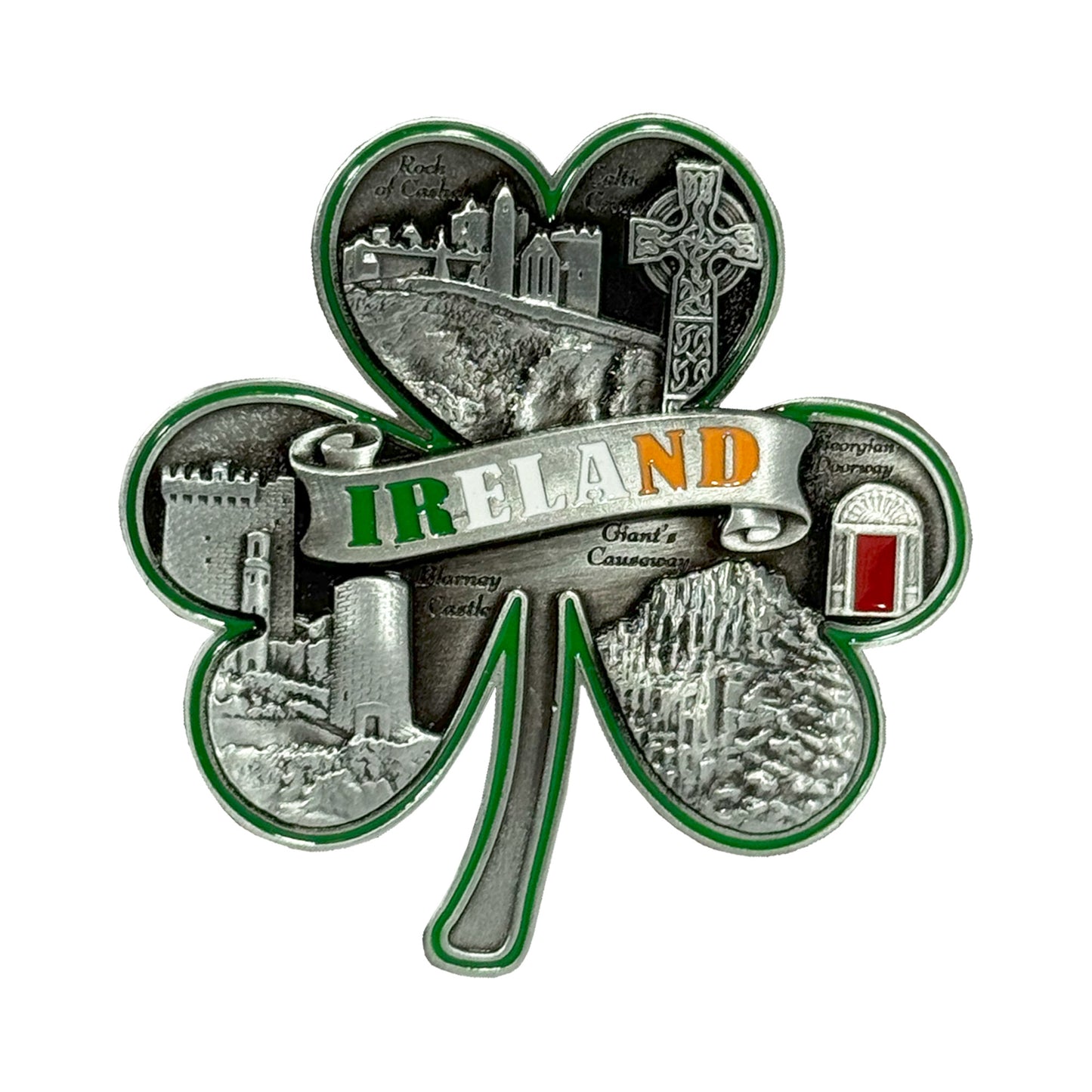 Ireland Shamrock Metal Magnet