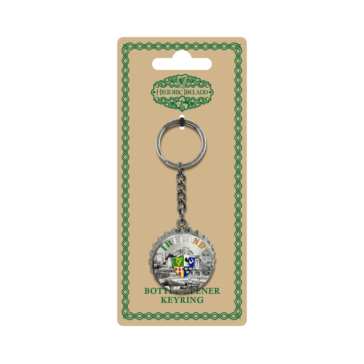 Ireland Bottle Top Bottle Opener Keyring