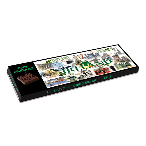 Ireland Famous Landmarks Montage Irish Dark Chocolate 200g