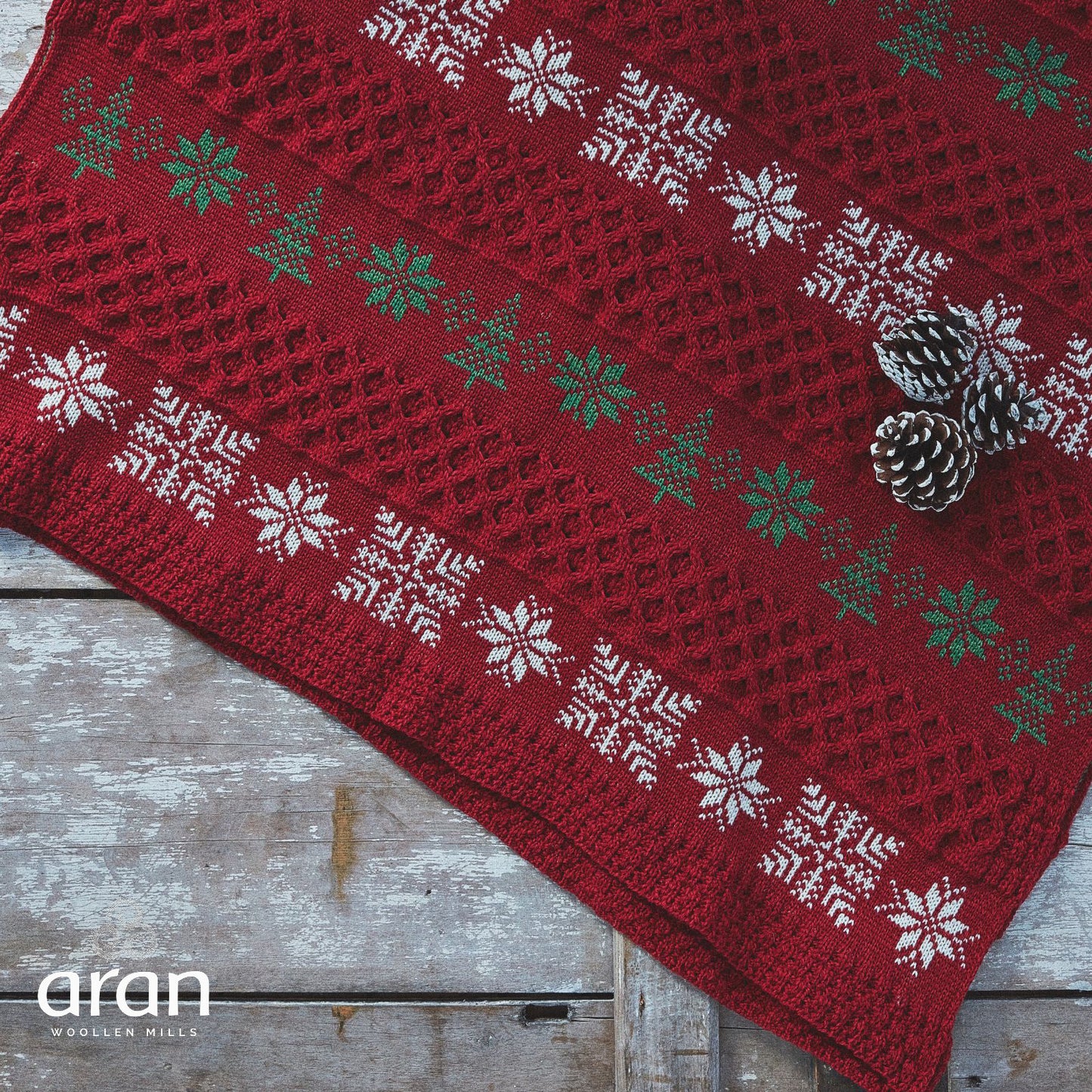 Christmas Aran Throw
