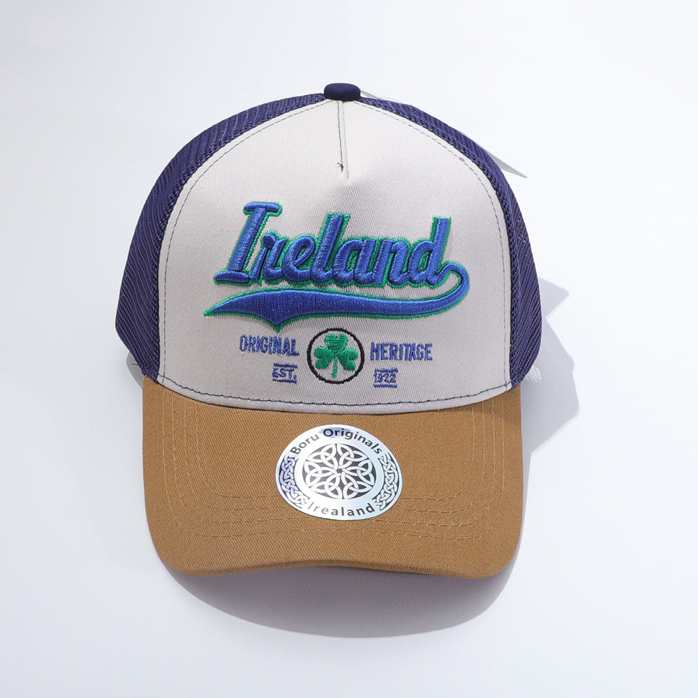 Ireland Blue and Mustard Trucker Cap