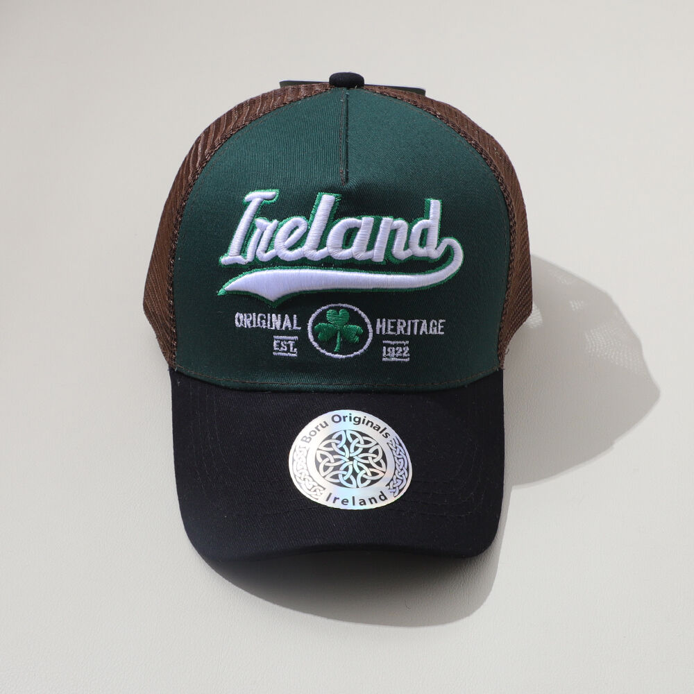 Baseball Trucker Cap Green & Brown
