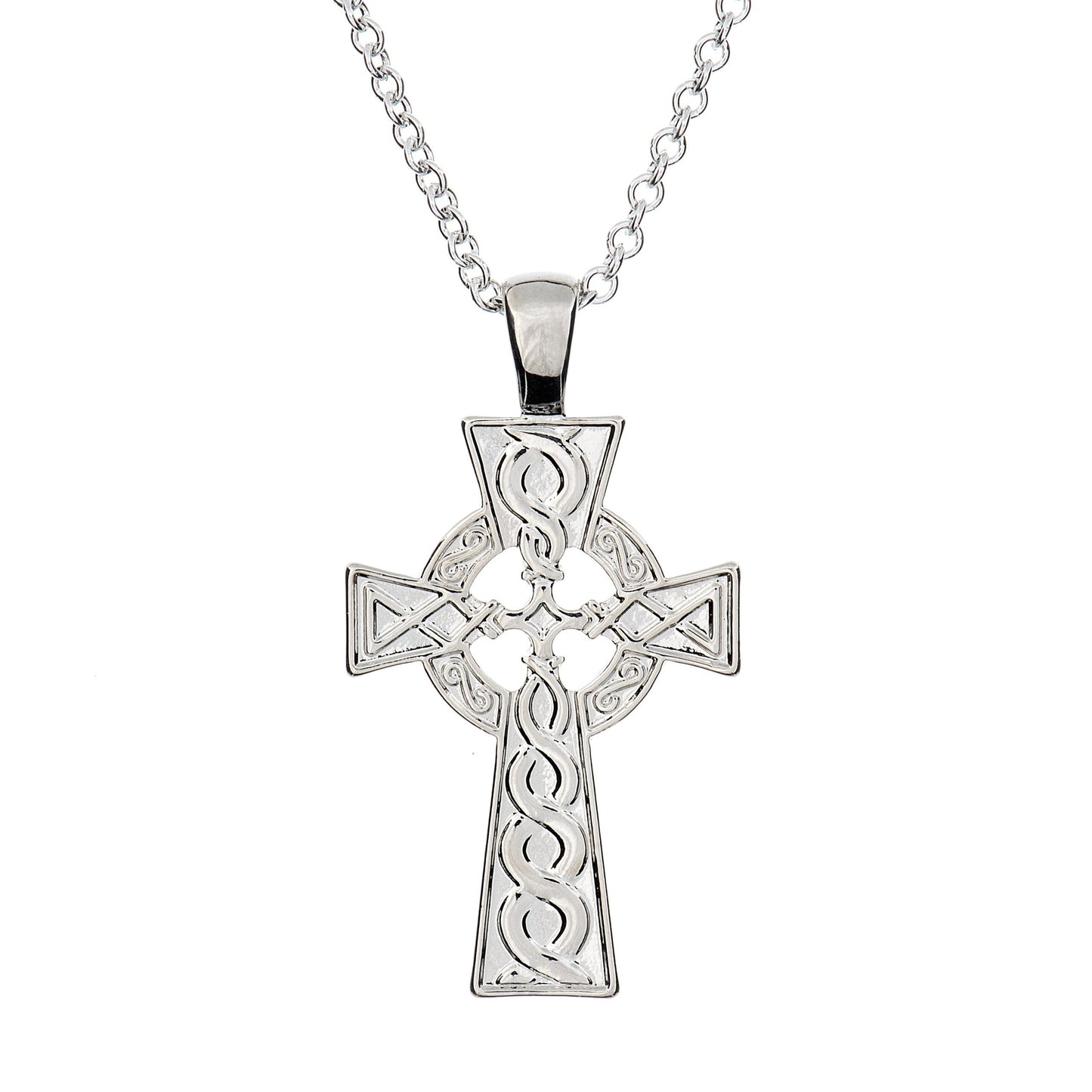 Silver Plated Carrick Silverware Celtic Cross necklace