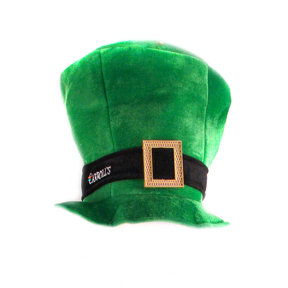 Green Leprechaun Top Hat With Gold Buckle