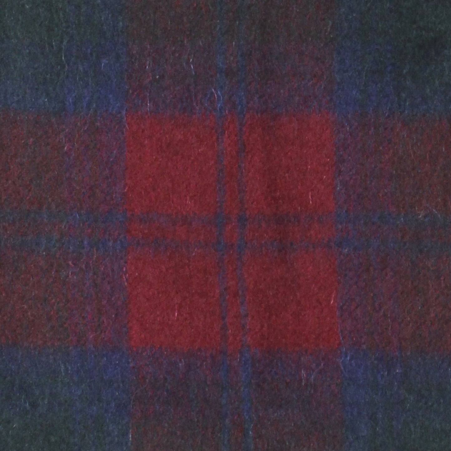 Heritage Traditions Wool Scarf With Burgundy Red And Blue Tartan Design