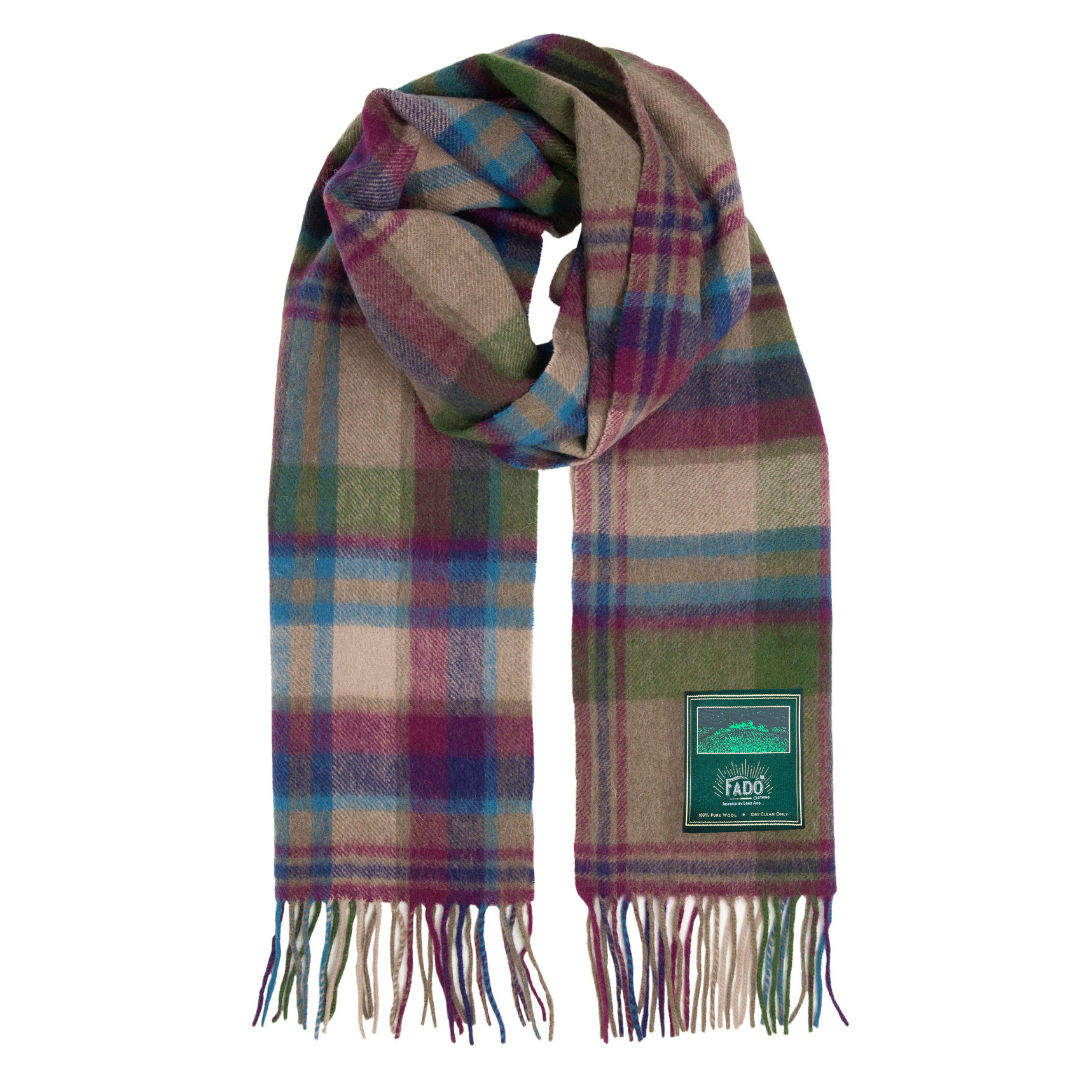 Fado Heritage Check Woollen Scarf