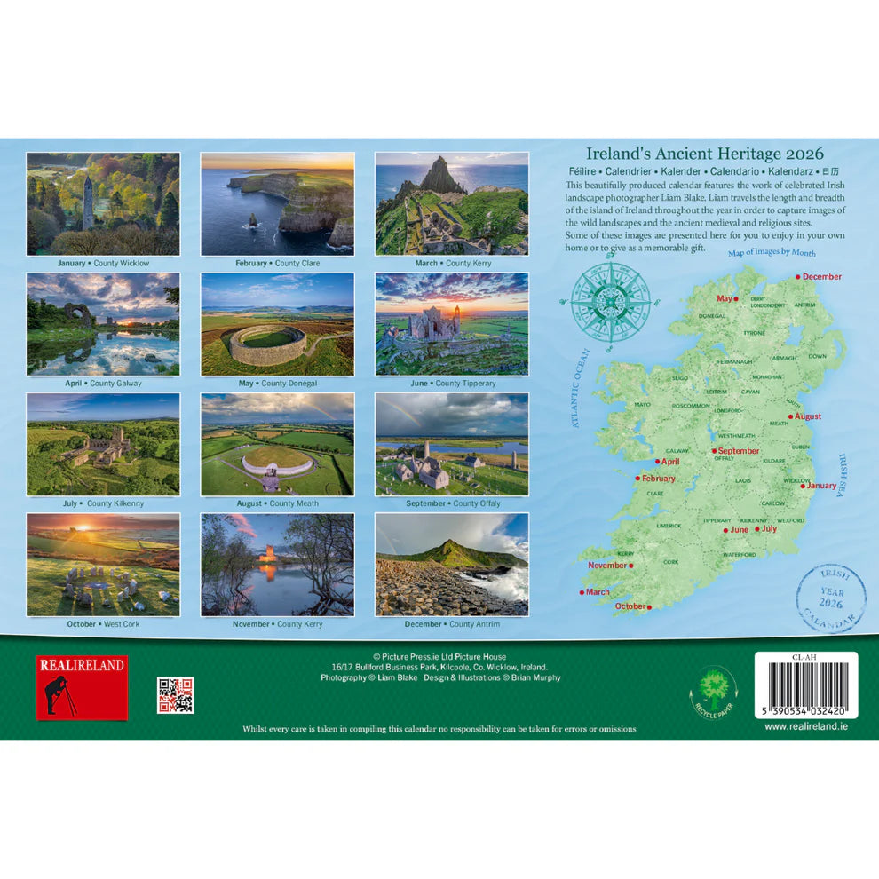 Ireland's Ancient Heritage Calendar 2026