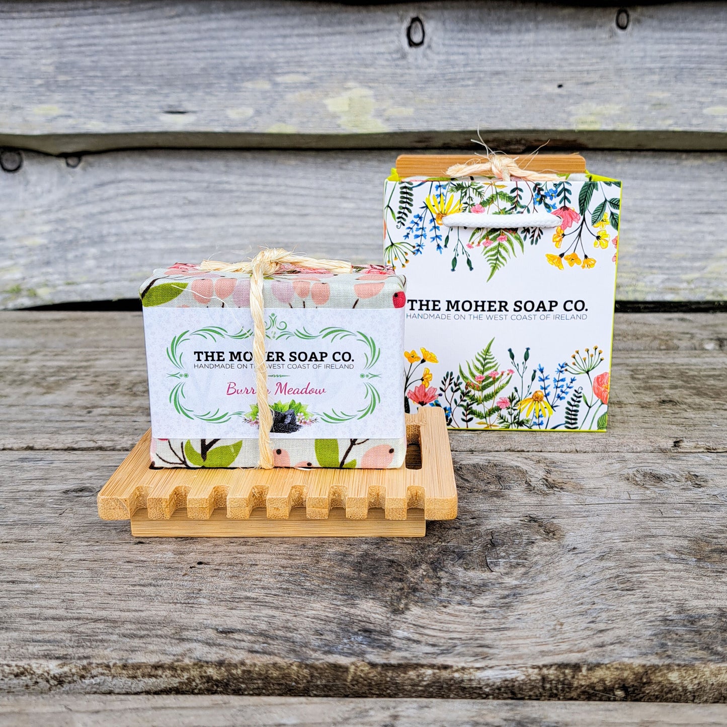 The Moher Soap Co. Rose & Burren Soap Dish Set