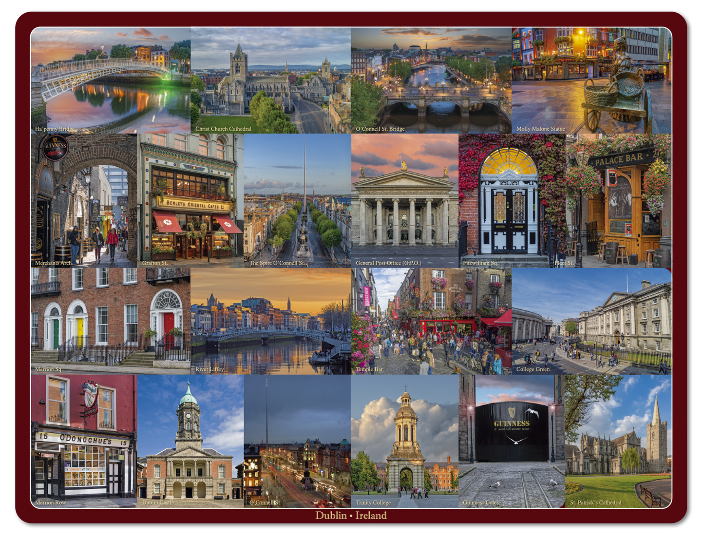 Irish Pubs Image Table Placemats