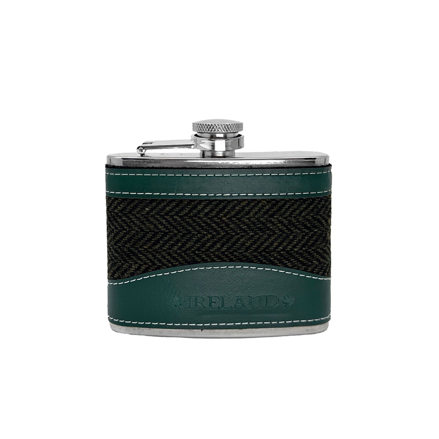 Herringbone Embossed Ireland Flask