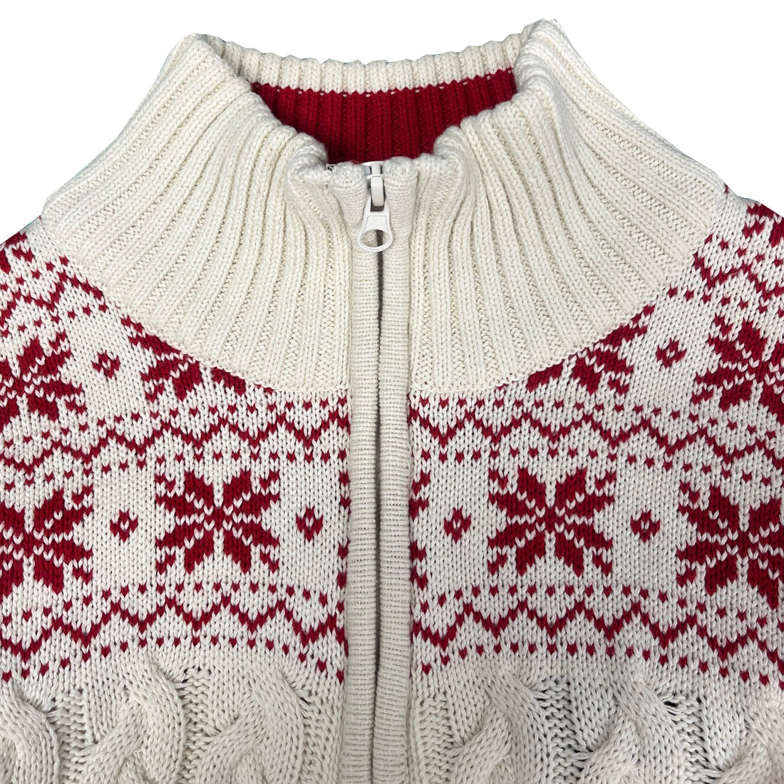 Guinness 1/4 Zip Cable Knit Christmas Sweater