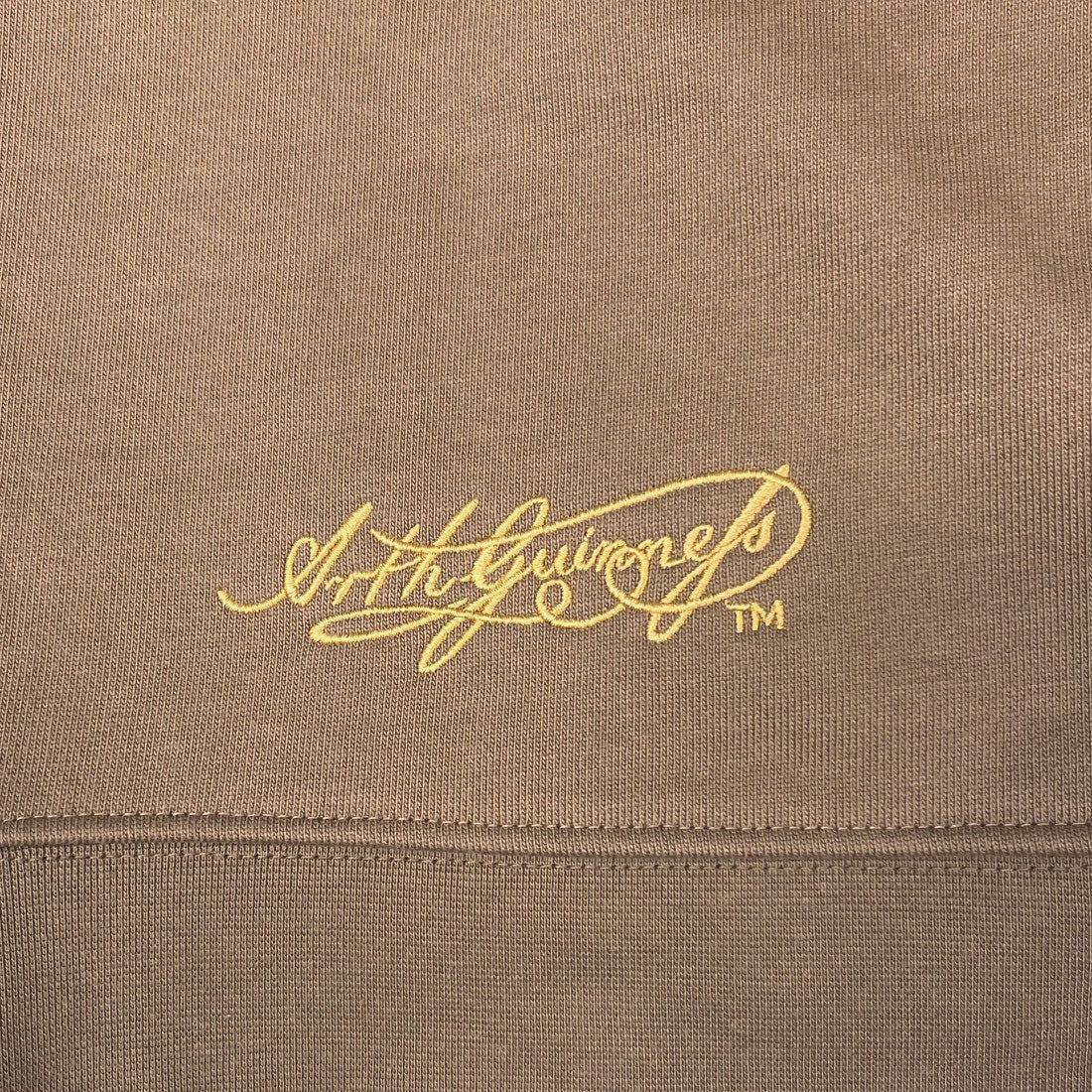 Unisex Brown Guinness Quarter Zip Hoodie
