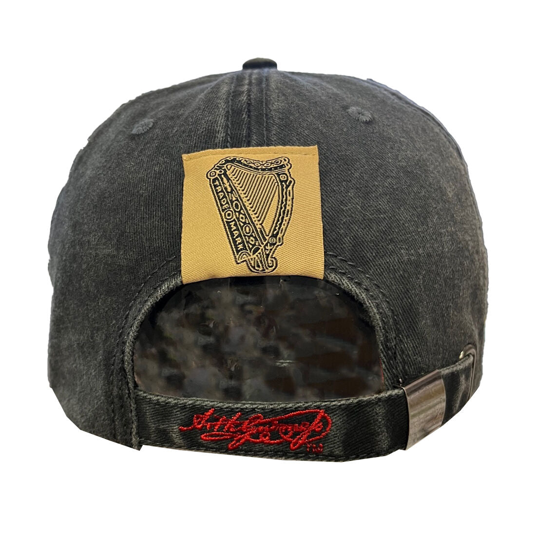 Black Acid Wash Guinness Vintage Baseball Cap