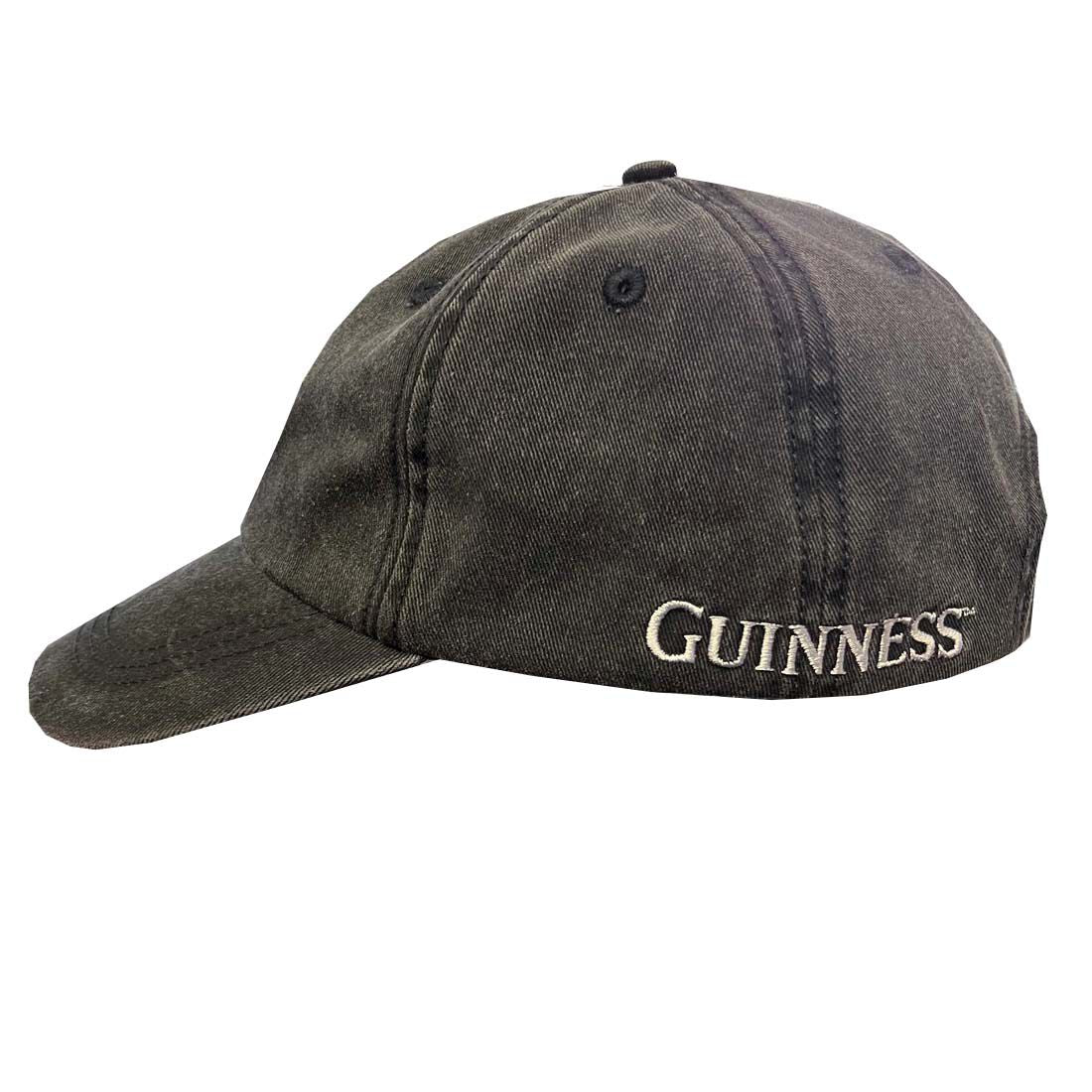 Guinness Harp Baseball Cap Washed Black