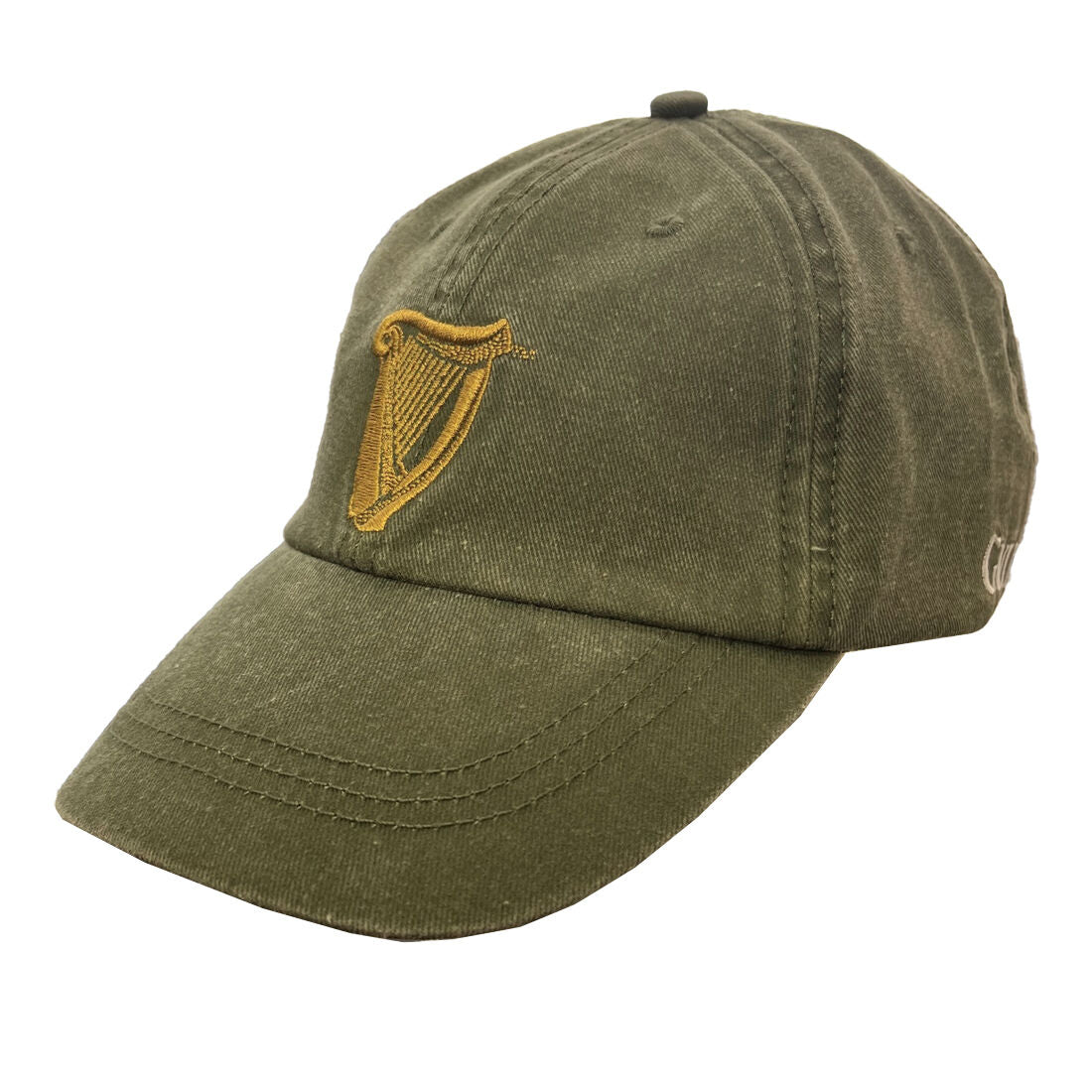 Guinness Harp Washed Baseball Cap Bottle Green