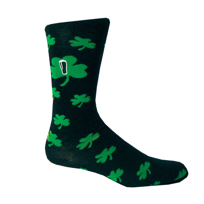 Guinness Socks With Green Shamrock Print