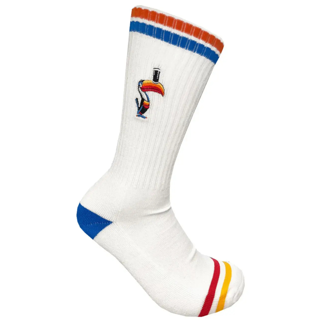 Unisex Guinness Stripe Flying White Toucan Socks