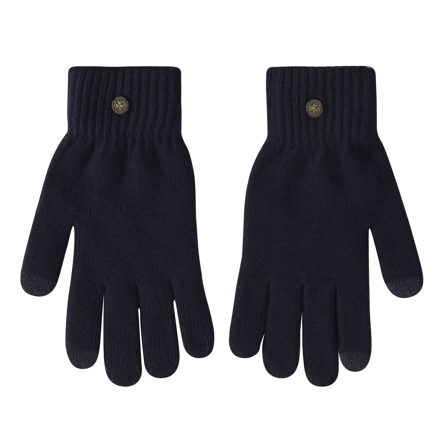 Unisex Celtic Weave Touch Screen Navy Gloves