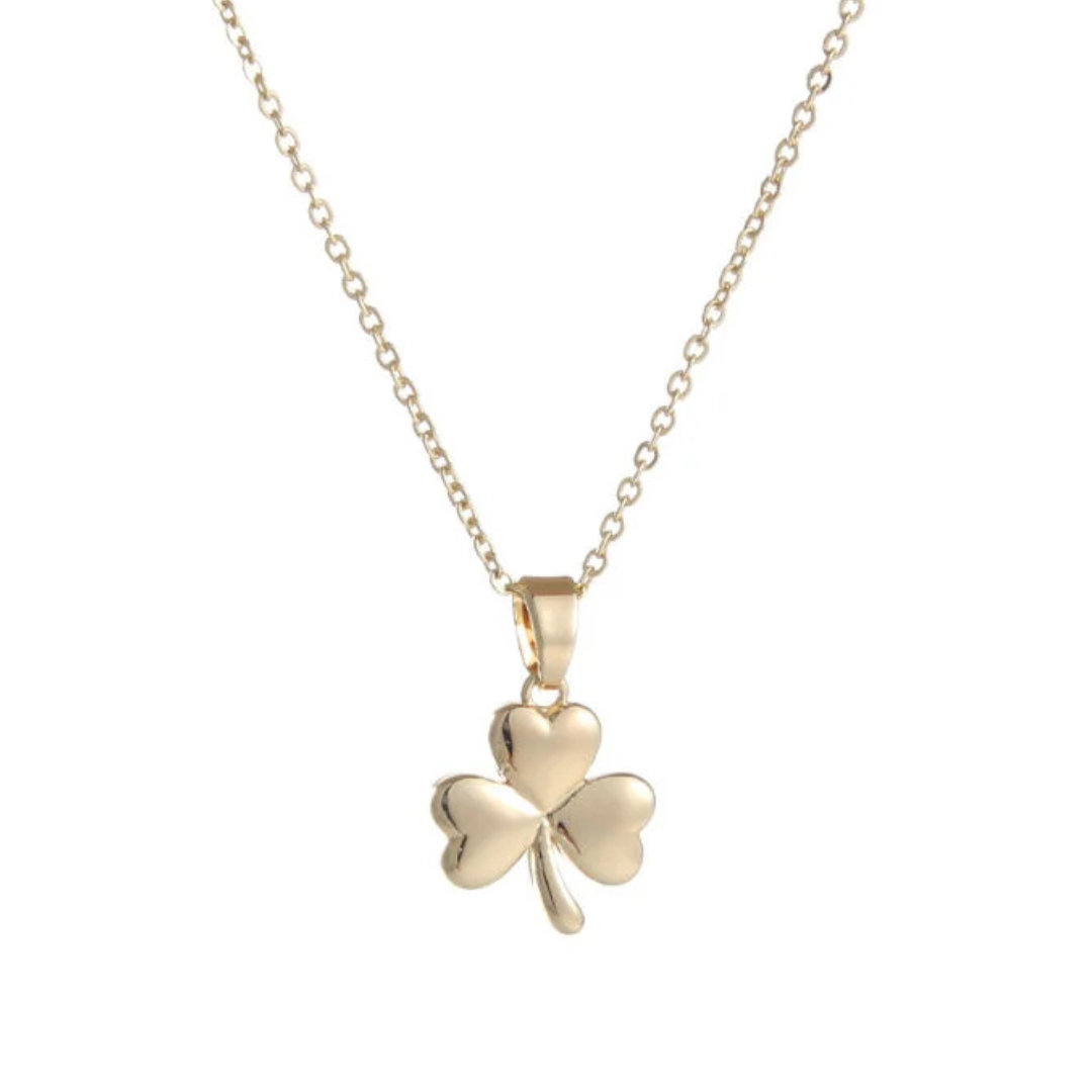 Grá Collection Gold Plated Shamrock necklace