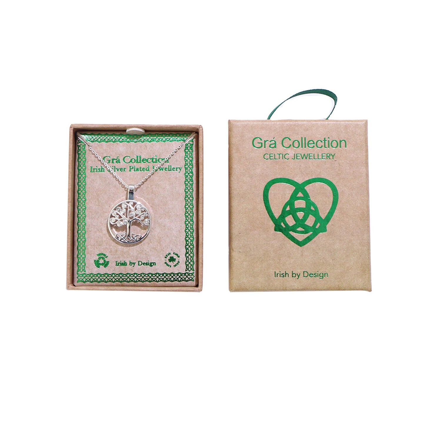 Grá Collection Silver Plated Tree of Life necklace