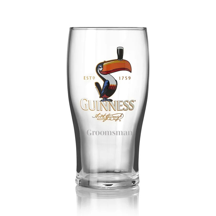 Guinness Toucan Design Two Pack Pint Glasses