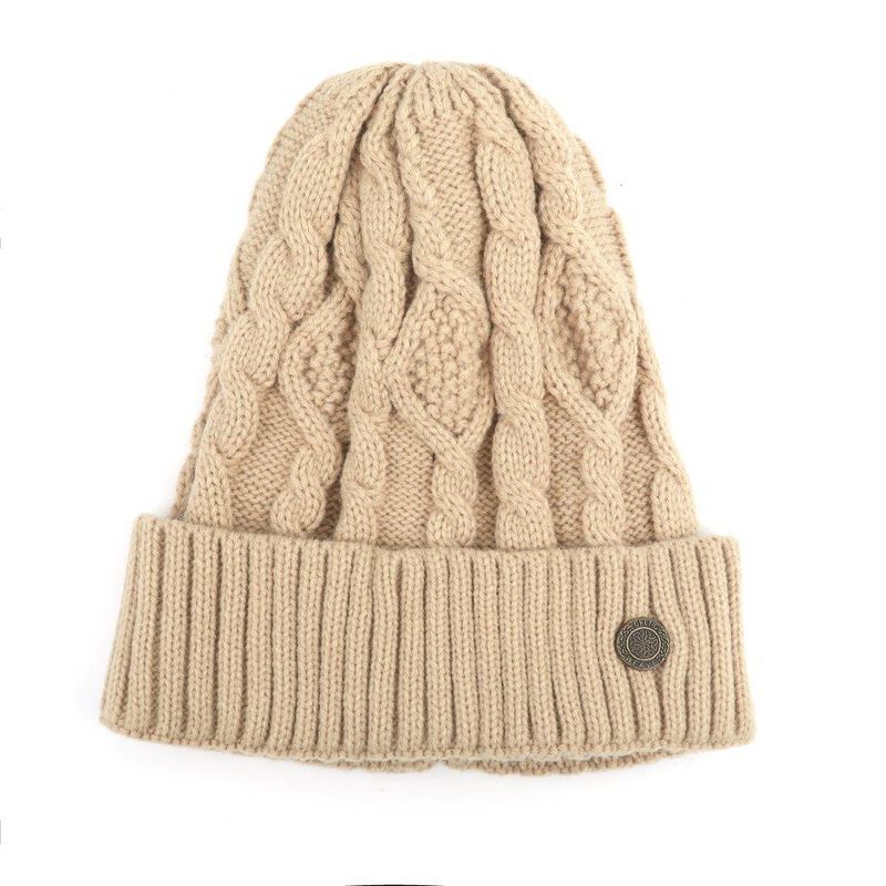 Celtic Weave Unisex Beanie Oatmeal