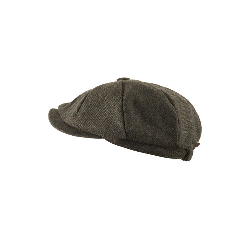 Kids Tweed Newsboy Cap Green