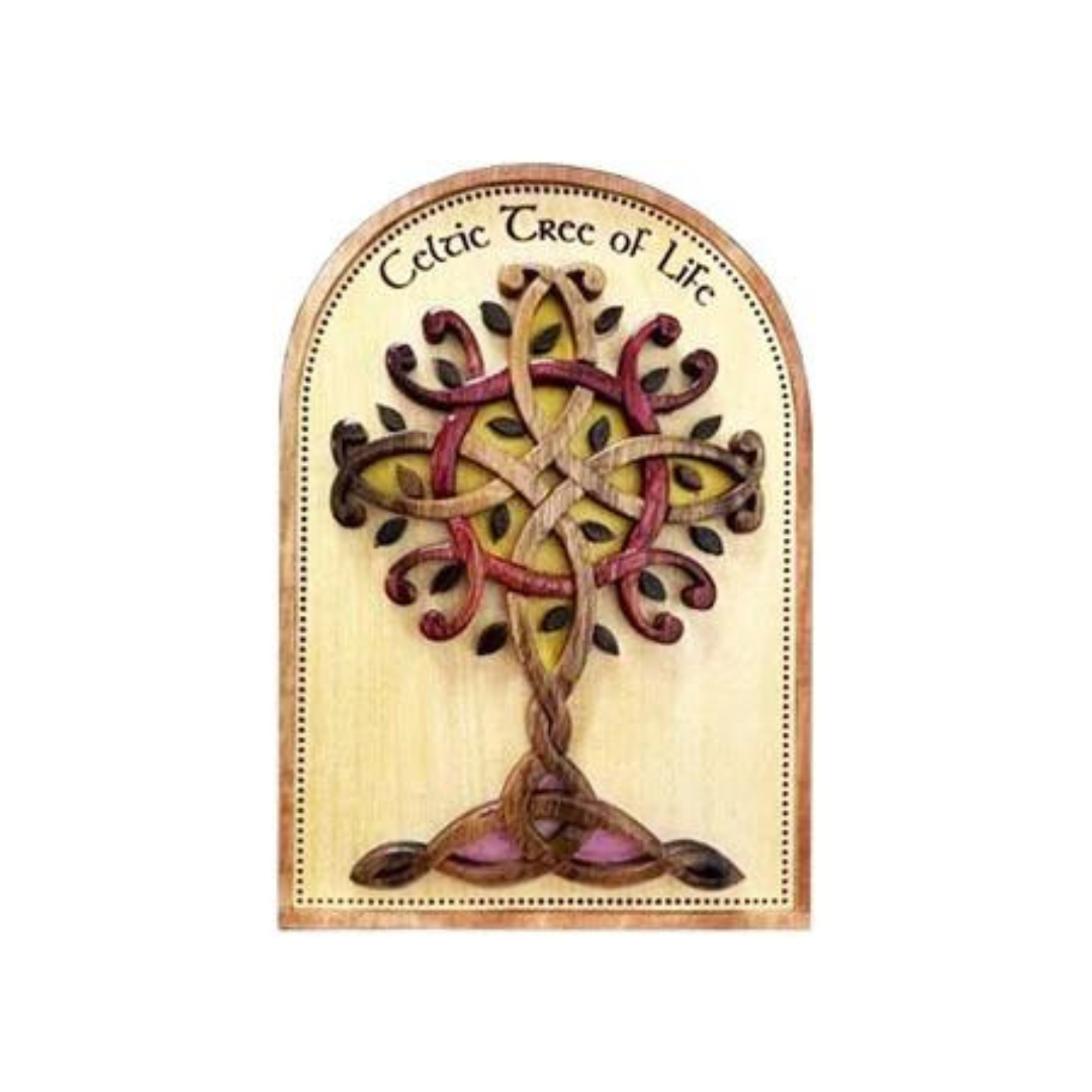 Celtic Tree Of Life Wooden Wall Plaque